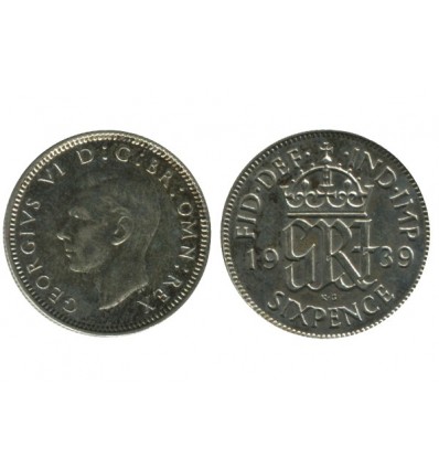 6 Pence Georges VI Grande Bretagne Argent - Grande Bretagne