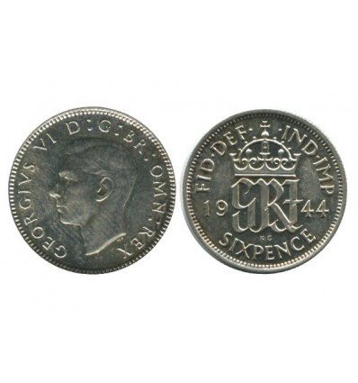 6 Pence Georges VI Grande Bretagne Argent - Grande Bretagne