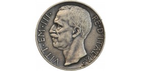 10 Lires Victor Emmanuel III 2ème type Italie Argent - Italie Reunifiee