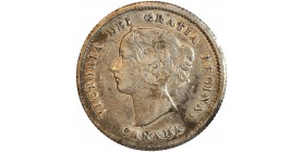 5 Cents Victoria Canada Argent