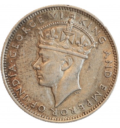 20 Cents Georges VI Malaya Argent