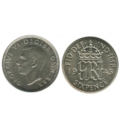 6 Pence Georges VI Grande Bretagne Argent - Grande Bretagne