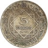 5 Francs Mohammed V - Maroc Argent