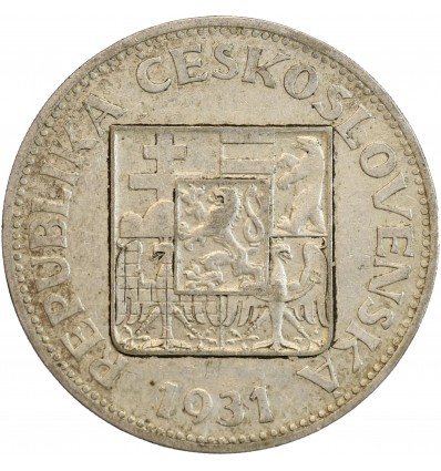 10 Couronnes - Tchécoslovaquie Argent