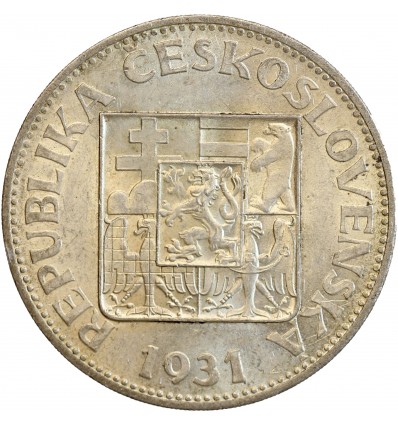 10 Couronnes - Tchécoslovaquie Argent