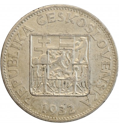 10 Couronnes - Tchécoslovaquie Argent