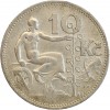 10 Couronnes - Tchécoslovaquie Argent