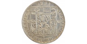20 Couronnes Tchécoslovaquie Argent