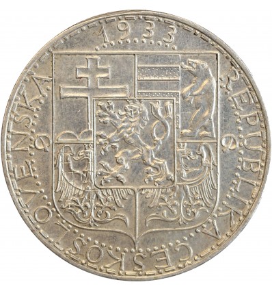 20 Couronnes Tchécoslovaquie Argent