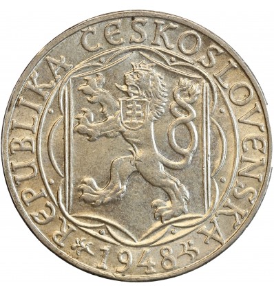 100 Couronnes Tchécoslovaquie Argent
