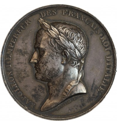 Médaille en Argent Napoléon Ier Empereur des Français Roi d'Italie