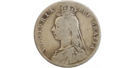 1/2 Couronne Victoria - Grande Bretagne Argent