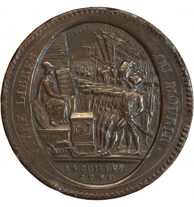 Monneron de 5 Sols - au Serment - Pacte Fédératif Révolution