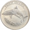 50 Cents Elisabeth II - requin tigre - Australie argent