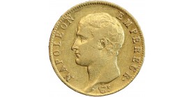 20 Francs Napoléon Ier Tête Nue Calendrier Grégorien