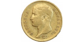 20 Francs Napoléon Ier Tête Nue Type Transitoire