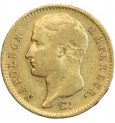 20 Francs Napoléon Ier Tête Nue Type Transitoire
