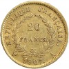 20 Francs Napoléon Ier Tête Nue Type Transitoire