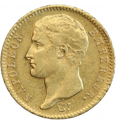 20 Francs Napoléon Ier Tête Nue Type Transitoire