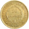 20 Francs Napoléon Ier Tête Nue Type Transitoire