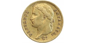 20 Francs Napoléon Ier Tête Laurée Revers Empire