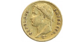 20 Francs Napoléon Ier Tête Laurée Revers Empire - Utrecht
