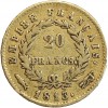 20 Francs Napoléon Ier Tête Laurée Revers Empire