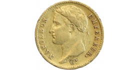 20 Francs Napoléon Ier Tête Laurée Revers Empire