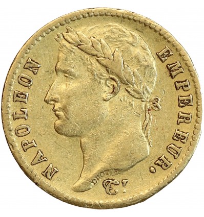 20 Francs Napoléon Ier Tête Laurée Revers Empire - Utrecht
