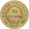 20 Francs Napoléon Ier Tête Laurée Revers Empire
