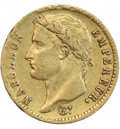 20 Francs Napoléon Ier Tête Laurée Revers Empire