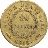 20 Francs Napoléon Ier Tête Laurée Revers Empire - Utrecht