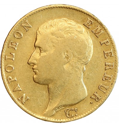 40 Francs Napoléon Ier Tête Nue Calendrier Grégorien
