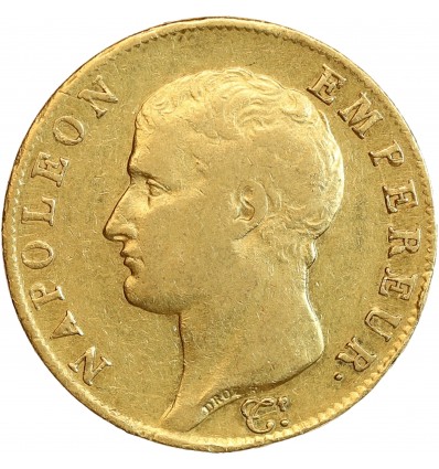 40 Francs Napoléon Ier Tête Nue Calendrier Grégorien