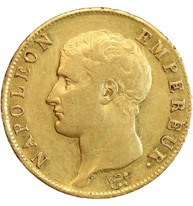 40 Francs Napoléon Ier Tête Nue Calendrier Grégorien