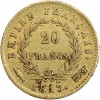 20 Francs Napoléon Ier Tête Laurée Revers Empire