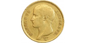 40 Francs Napoléon Ier Tête Nue Type Transitoire