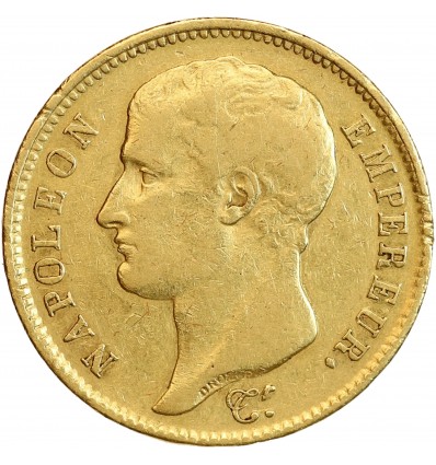 40 Francs Napoléon Ier Tête Nue Type Transitoire