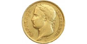 40 Francs Napoléon Ier Tête Laurée Revers République