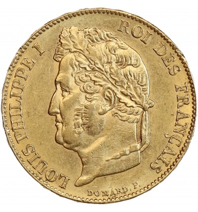 20 Francs Louis-Philippe Ier Tête Laurée