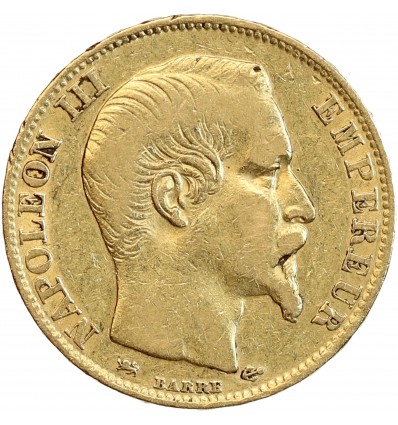 20 Francs or Napoléon III Tête Nue