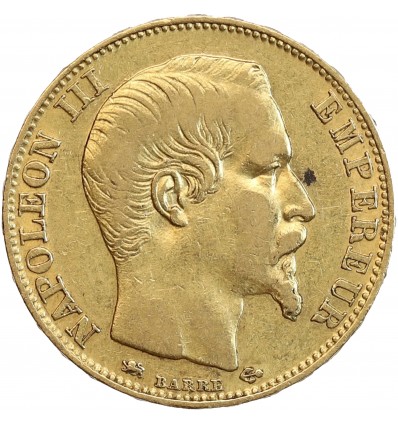 20 Francs Or Napoléon III Tête Nue
