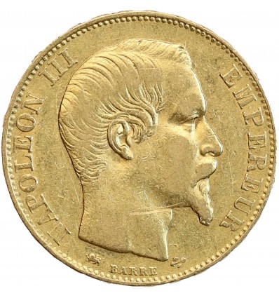 20 Francs Or Napoléon III Tête Nue