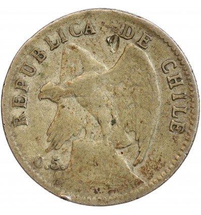 20 Centavos Chili Argent