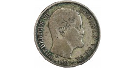 16 Skilling Rigsmont Frederic VII Danemark Argent
