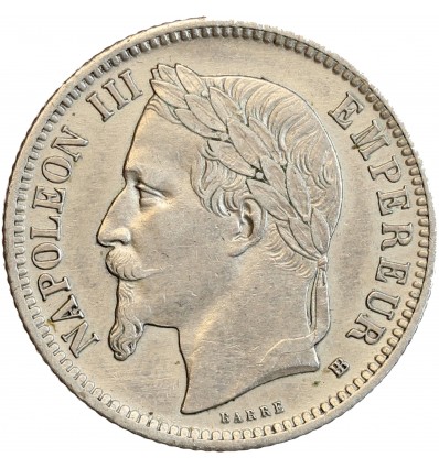 1 Franc Napoléon III Tête Laurée