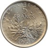 5 francs Semeuse - Piéfort en Nickel