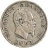 1 Lire Victor Emmanuel II Italie Argent - Italie Réunifiée