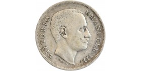 1 Lire Victor Emmanuel III Italie Argent - Italie Réunifiée