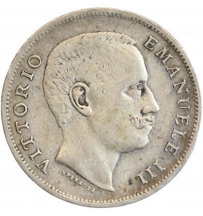 1 Lire Victor Emmanuel III Italie Argent - Italie Réunifiée